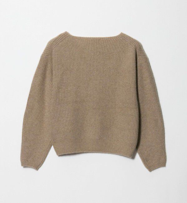 BEAUTY&YOUTH UNITED ARROWS「フォックスブレンド ボリュームスリーブ ボートネックニットプルオーバー」|ニット・セーター|