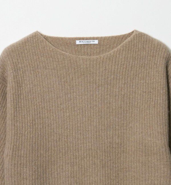 BEAUTY&YOUTH UNITED ARROWS「フォックスブレンド ボリュームスリーブ ボートネックニットプルオーバー」|ニット・セーター|
