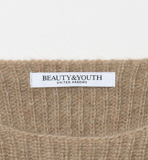 BEAUTY&YOUTH UNITED ARROWS「フォックスブレンド ボリュームスリーブ ボートネックニットプルオーバー」|ニット・セーター|