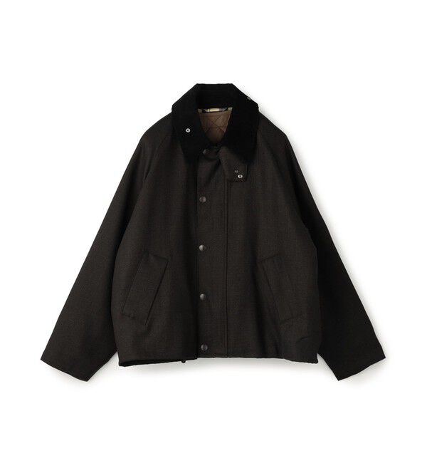 TOMORROWLAND MENS「【別注】Barbour TRANSPORT 3WAY ウールブルゾン DORMEUIL」|ブルゾン・スタジャン|57 カーキ