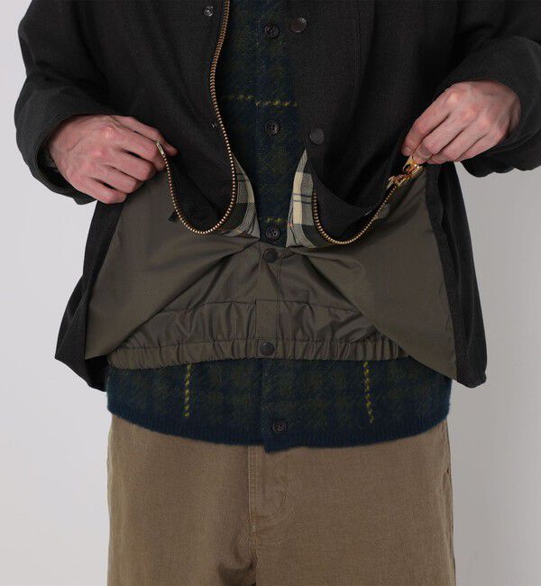 TOMORROWLAND MENS「【別注】Barbour TRANSPORT 3WAY ウールブルゾン DORMEUIL」|ブルゾン・スタジャン|