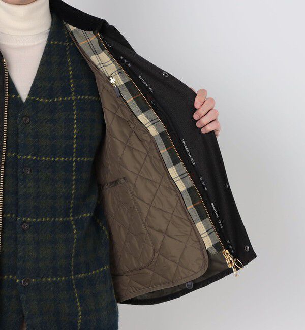 TOMORROWLAND MENS「【別注】Barbour TRANSPORT 3WAY ウールブルゾン DORMEUIL」|ブルゾン・スタジャン|