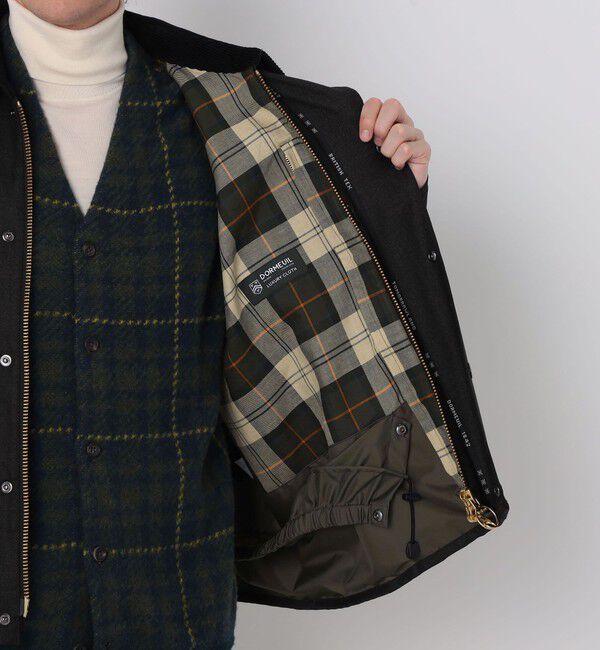 TOMORROWLAND MENS「【別注】Barbour TRANSPORT 3WAY ウールブルゾン DORMEUIL」|ブルゾン・スタジャン|