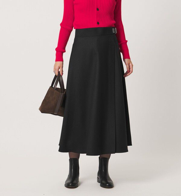 UNITED ARROWS「【別注】＜O'NEIL of DUBLIN＞ワープ スイング スカート」|スカート|BLACK