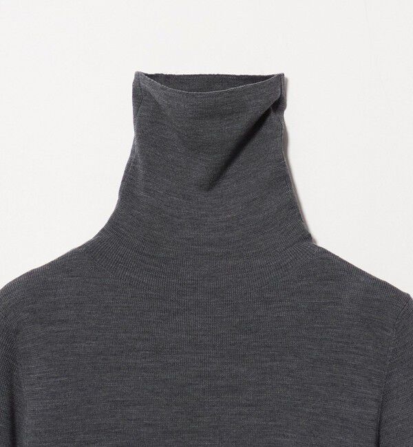 UNITED ARROWS「18G フィットリブ タートルネック ニット」|ニット・セーター|