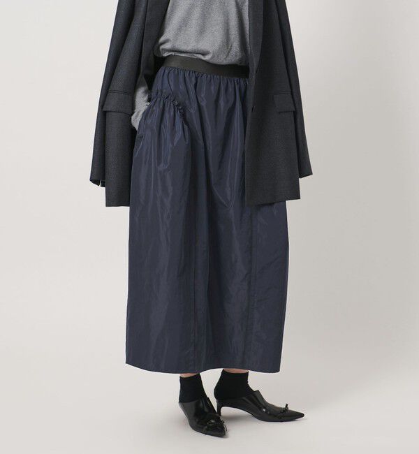 AEWEN MATOPH「＜AEWEN MATOPH＞サイドギャザー マキシスカート」|スカート|NAVY