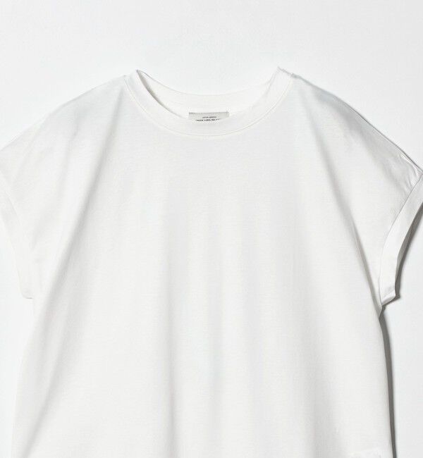 UNITED ARROWS green label relaxing「グロッシー フレンチスリーブ Tシャツ 制菌」|Tシャツ・カットソー|