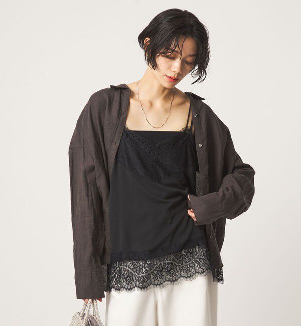 UNITED ARROWS green label relaxing「レース Vネック キャミソール」|キャミソール|