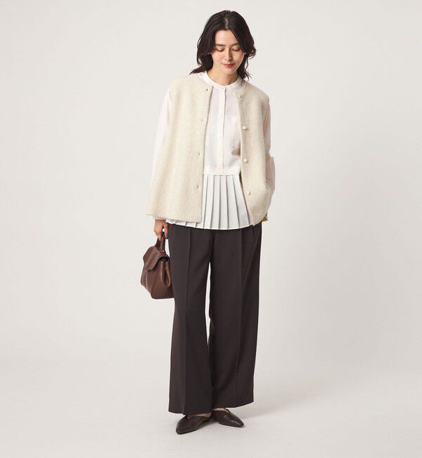 UNITED ARROWS green label relaxing「［size SHORTあり］スソ プリーツ シャツ マシンウォッシャブル 吸水速乾」|シャツ・ブラウス|