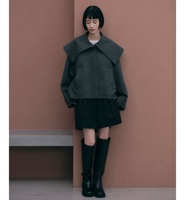 EMMEL REFINES「＜EMMEL REFINES＞EM ビッグカラー ショートコート」|その他|