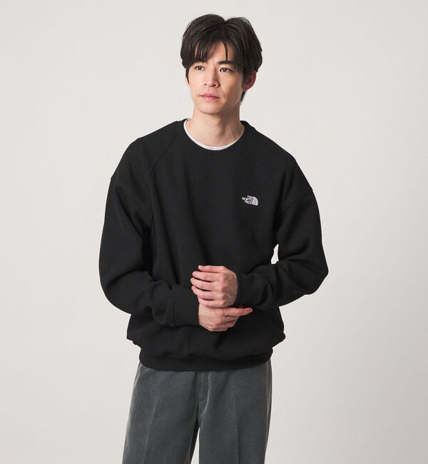UNITED ARROWS green label relaxing「＜THE NORTH FACE＞クオーター ニット クルー」|ニット・セーター|BLACK