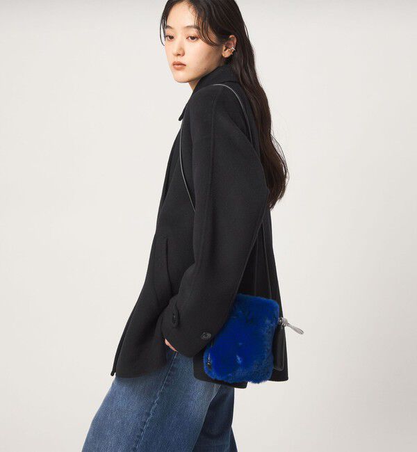 UNITED ARROWS green label relaxing「ファーライク ポシェット」|ショルダー・メッセンジャー|