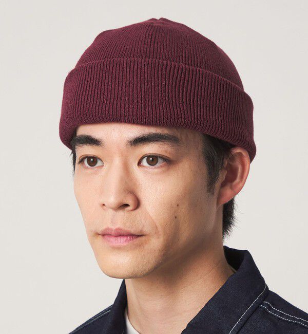 UNITED ARROWS green label relaxing「GLR ロー ニット キャップ」|ニット帽|WINE