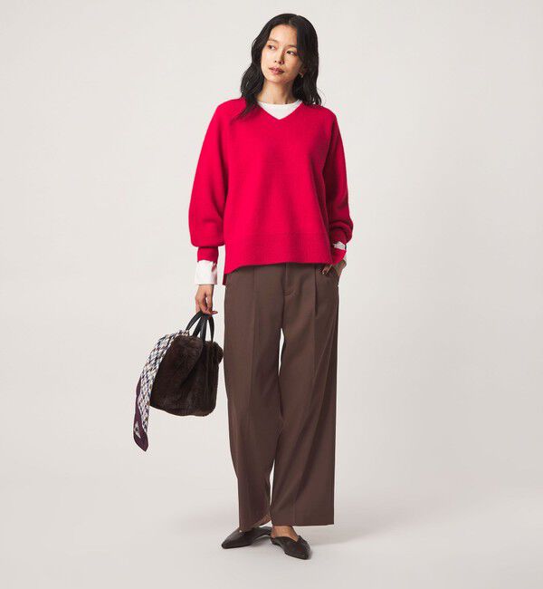UNITED ARROWS green label relaxing「ウラキモウ サテン ストレート パンツ ウォッシャブル」|その他|