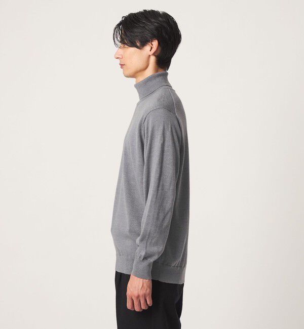 UNITED ARROWS green label relaxing「SUPER 120S ハイゲージ タートルネック ニット」|ニット・セーター|