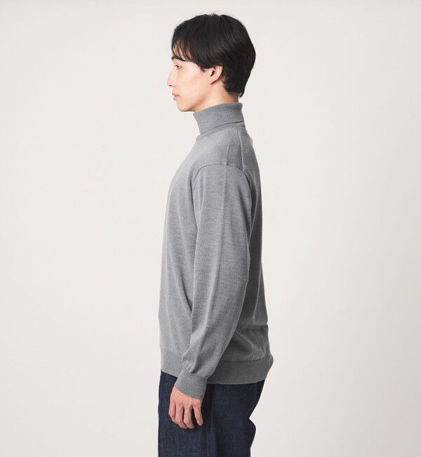UNITED ARROWS green label relaxing「SUPER 120S ハイゲージ タートルネック ニット」|ニット・セーター|
