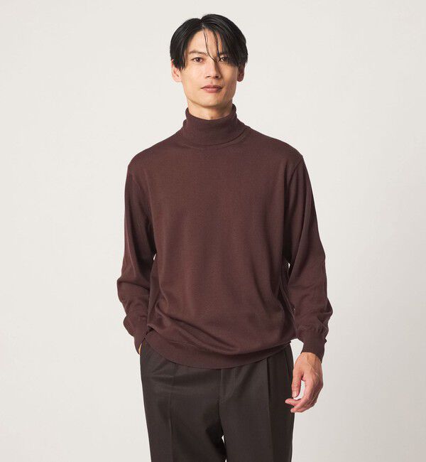 UNITED ARROWS green label relaxing「SUPER 120S ハイゲージ タートルネック ニット」|ニット・セーター|