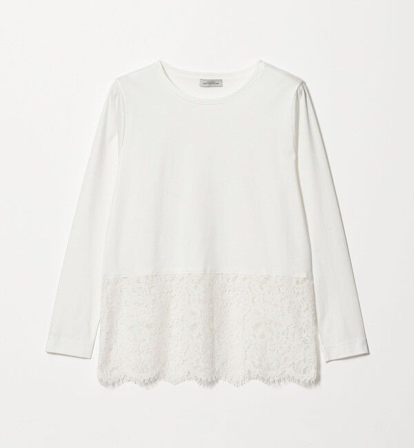 UNITED ARROWS green label relaxing「スソ レース プルオーバー カットソー」|Tシャツ・カットソー|