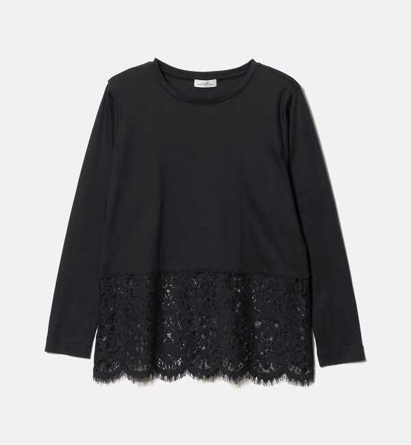 UNITED ARROWS green label relaxing「スソ レース プルオーバー カットソー」|Tシャツ・カットソー|