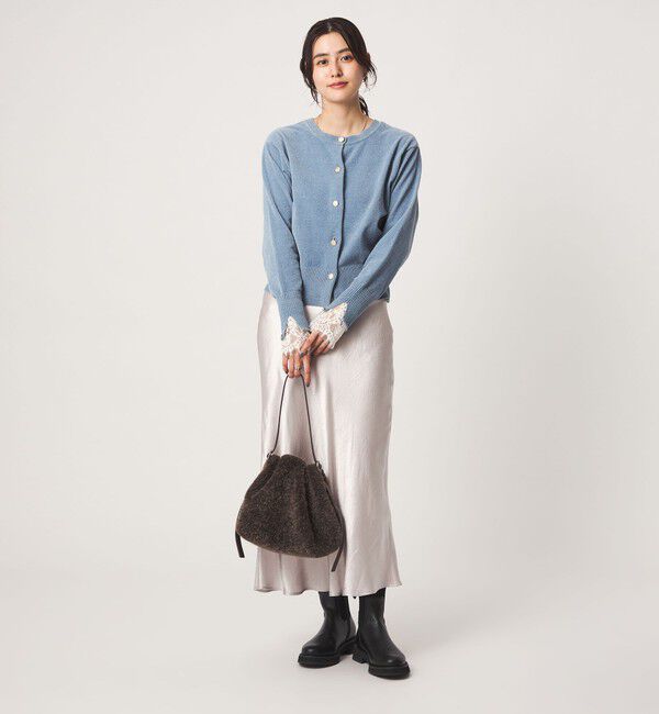UNITED ARROWS green label relaxing「テレコ ソデ レース プルオーバー」|Tシャツ・カットソー|