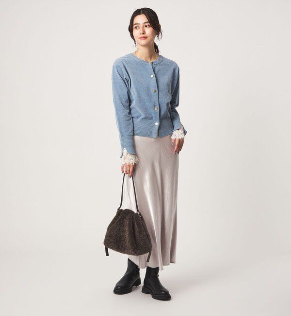 UNITED ARROWS green label relaxing「テレコ ソデ レース プルオーバー」|Tシャツ・カットソー|