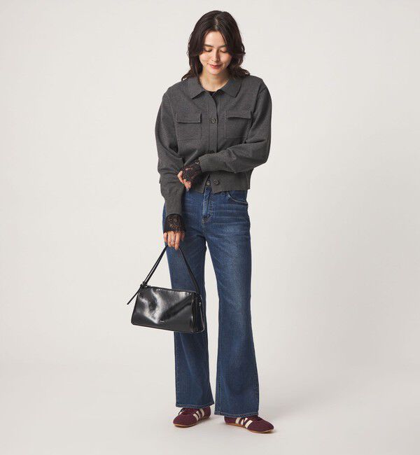 UNITED ARROWS green label relaxing「テレコ ソデ レース プルオーバー」|Tシャツ・カットソー|