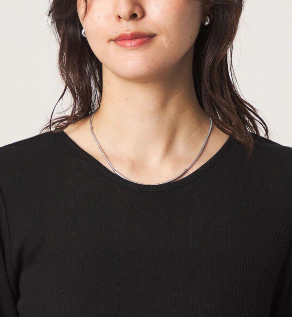 UNITED ARROWS green label relaxing「テレコ ソデ レース プルオーバー」|Tシャツ・カットソー|