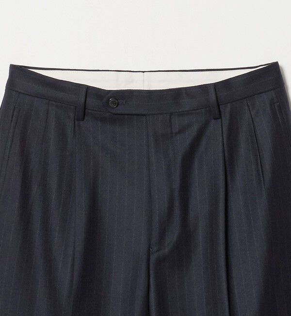UNITED ARROWS green label relaxing「GLR CLOTH フラノ RLX/RG 2プリーツ スラックス セットアップパンツ」|スラックス|