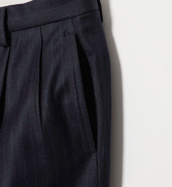 UNITED ARROWS green label relaxing「GLR CLOTH フラノ RLX/RG 2プリーツ スラックス セットアップパンツ」|スラックス|