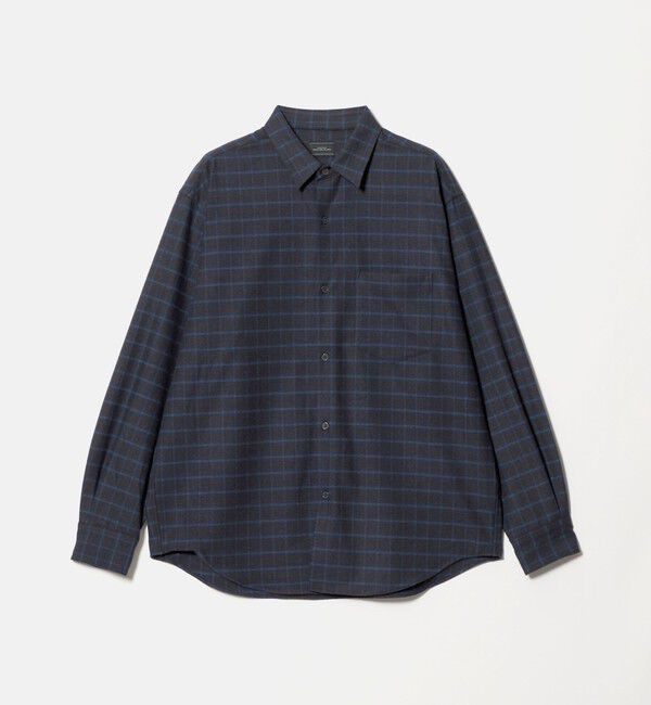UNITED ARROWS green label relaxing「フラノ パターン ジャストルーズ 長袖 シャツ -2WAYストレッチ-」|シャツ・ブラウス|