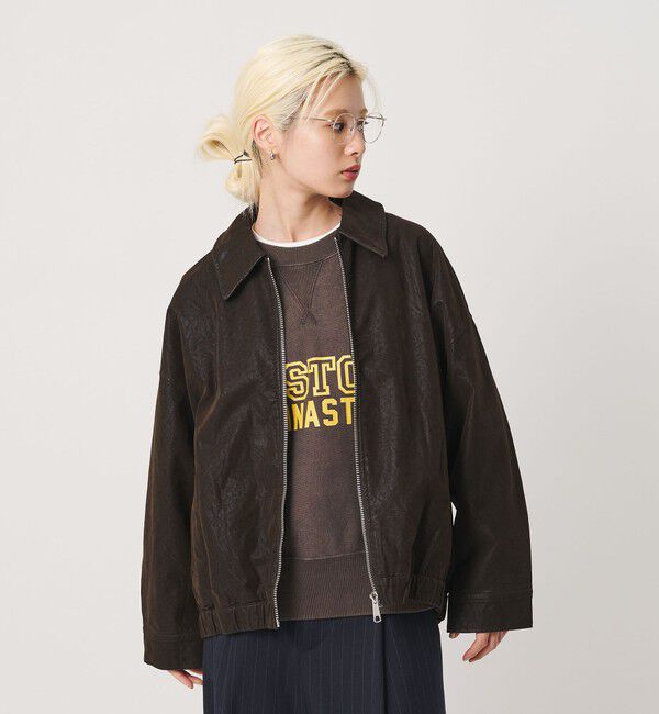 BEAUTY&YOUTH UNITED ARROWS「＜LAYAS＞レザーライク ジップ ブルゾン」|その他|