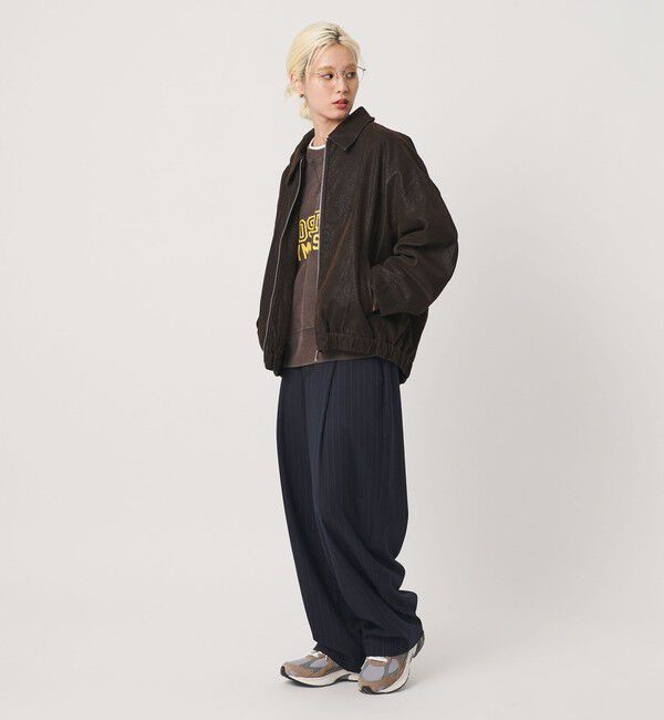 BEAUTY&YOUTH UNITED ARROWS「＜LAYAS＞レザーライク ジップ ブルゾン」|その他|