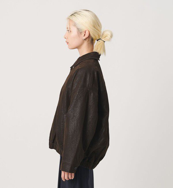BEAUTY&YOUTH UNITED ARROWS「＜LAYAS＞レザーライク ジップ ブルゾン」|その他|