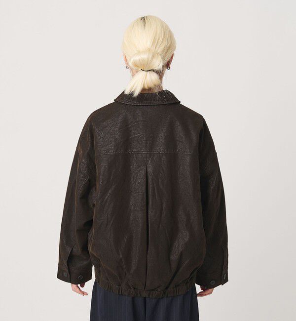 BEAUTY&YOUTH UNITED ARROWS「＜LAYAS＞レザーライク ジップ ブルゾン」|その他|