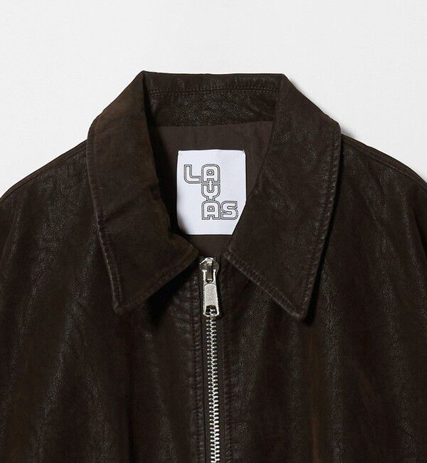 BEAUTY&YOUTH UNITED ARROWS「＜LAYAS＞レザーライク ジップ ブルゾン」|その他|