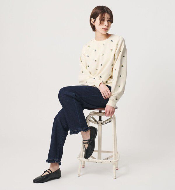BEAUTY&YOUTH UNITED ARROWS「コットン エンブロイダリー スウェット プルオーバー」|スウェット・ジャージ|