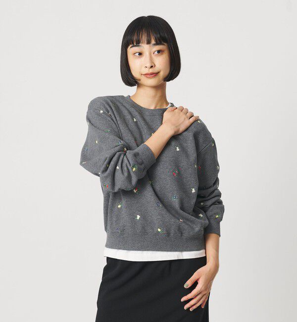BEAUTY&YOUTH UNITED ARROWS「コットン エンブロイダリー スウェット プルオーバー」|スウェット・ジャージ|