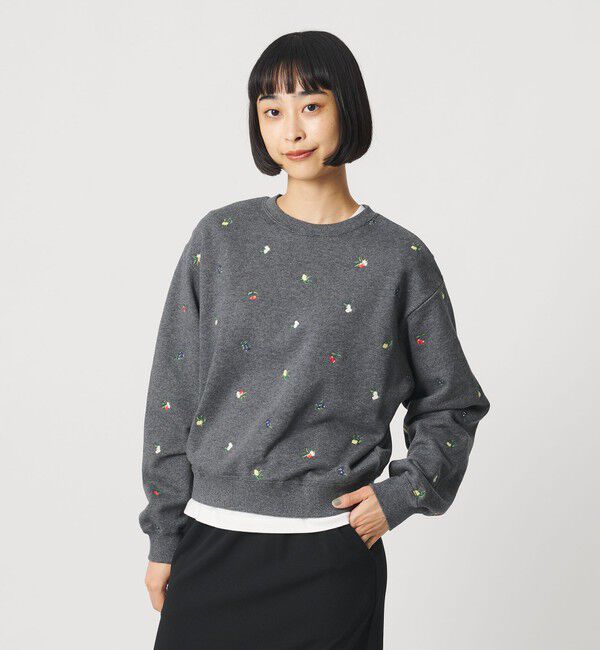 BEAUTY&YOUTH UNITED ARROWS「コットン エンブロイダリー スウェット プルオーバー」|スウェット・ジャージ|