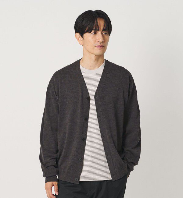 BEAUTY&YOUTH UNITED ARROWS「SUPER130 ウール Vネック カーディガン ウォッシャブル」|カーディガン|