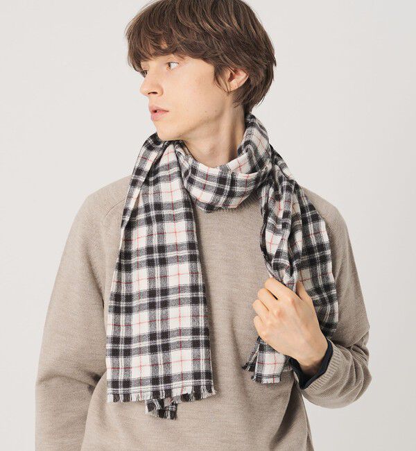BEAUTY&YOUTH UNITED ARROWS「ウールブレンド チェック ストール」|その他|