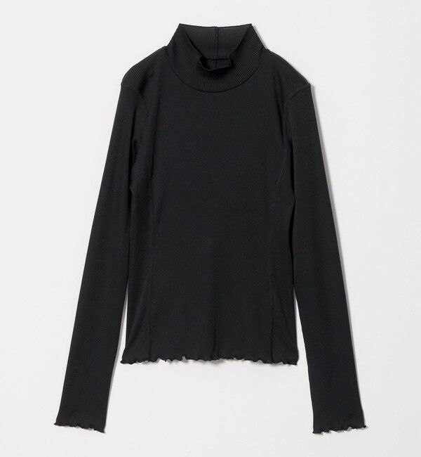 BEAUTY&YOUTH UNITED ARROWS「ポリエステルコットンテレコ メロー タートルネック カットソー」|Tシャツ・カットソー|BLACK