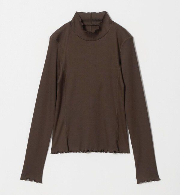 BEAUTY&YOUTH UNITED ARROWS「ポリエステルコットンテレコ メロー タートルネック カットソー」|Tシャツ・カットソー|DK.BROWN