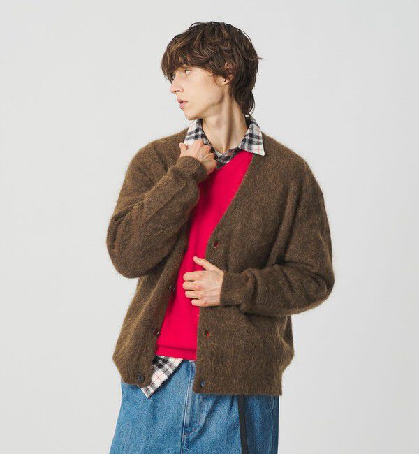BEAUTY&YOUTH UNITED ARROWS「シャギー モヘヤ Vネック カーディガン」|カーディガン|