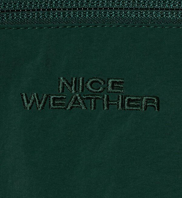 NICE WEATHER「＜NICE WEATHER＞ナイロンコンビブルゾン/グリーン」|その他|