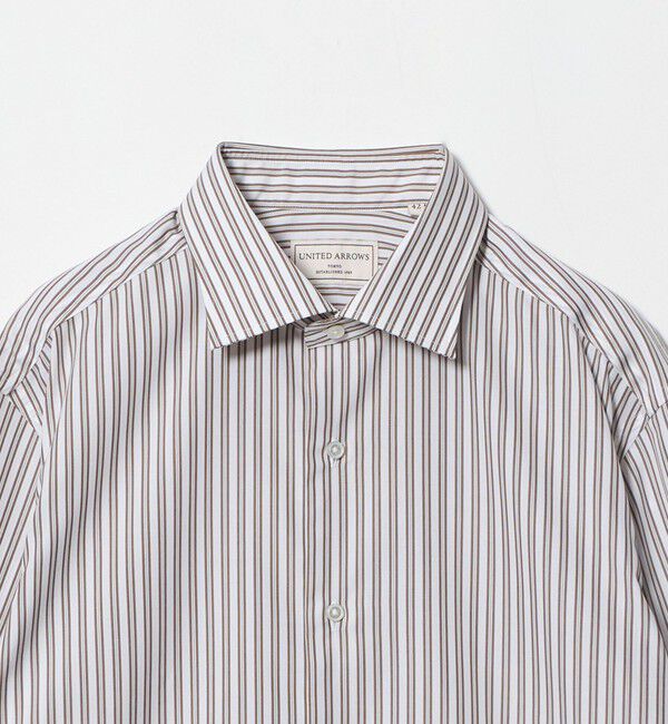 UNITED ARROWS「イージーケア AG オルタネートストライプ セミワイドカラーシャツ 抗菌防臭」|シャツ・ブラウス|