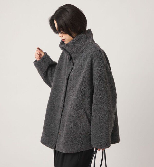 UNITED ARROWS green label relaxing「［size SHORTあり］ボア スタンドカラー ブルゾン」|ブルゾン・スタジャン|