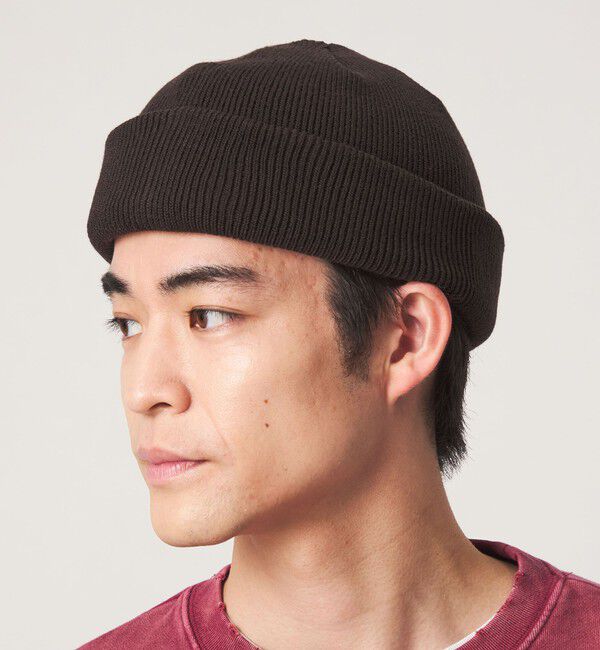 UNITED ARROWS green label relaxing「GLR ロー ニット キャップ」|ニット帽|DK.BROWN