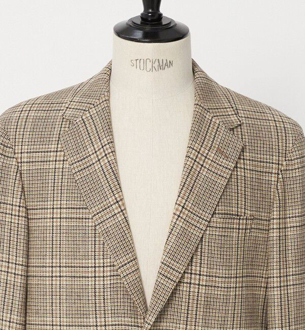 UNITED ARROWS green label relaxing「GLR CLOTH チェック 2B R/RG- ジャケット」|テーラードジャケット|