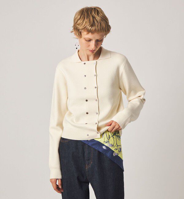 STEVEN ALAN「＜Steven Alan＞コットン カシミヤ ダブルブレステッド カーディガン」|カーディガン|
