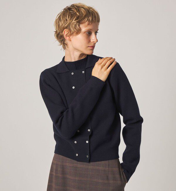 STEVEN ALAN「＜Steven Alan＞コットン カシミヤ ダブルブレステッド カーディガン」|カーディガン|